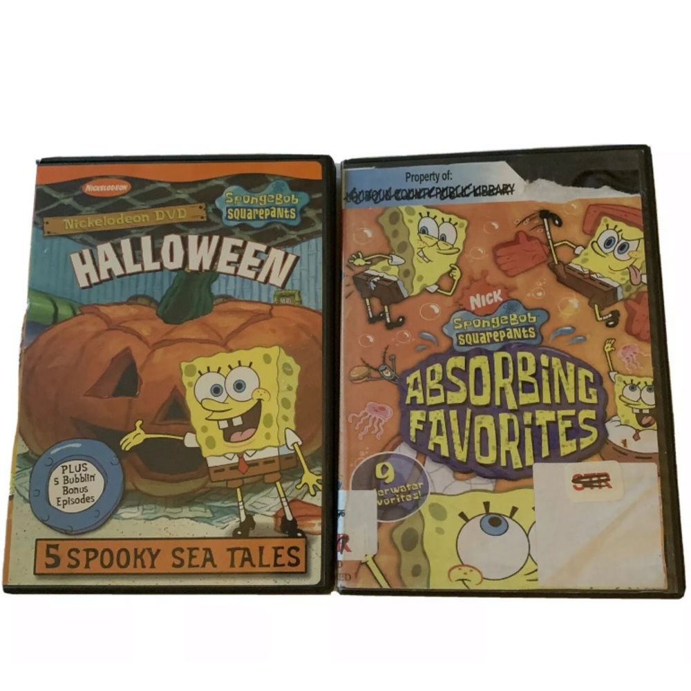 SpongeBob Squarepants DVDs Halloween Spooky Sea Tales & Absorbing Favori…